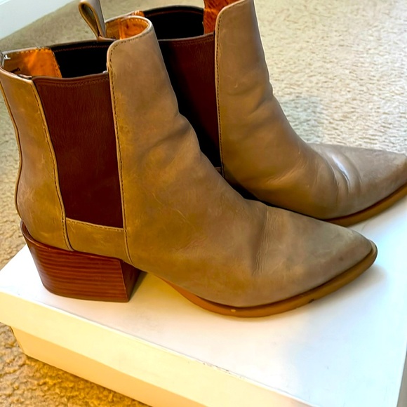 Seychelles Shoes - Seychelles Tan and Brown Ankle Boots